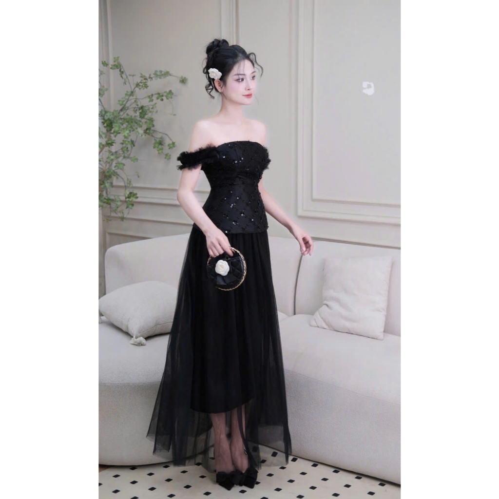 Váy kim sa dài mặc công chúa | E42