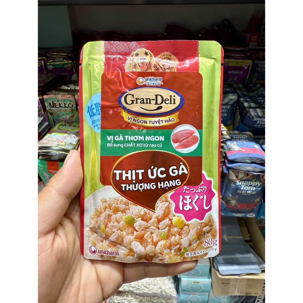 [Hoả Tốc] Pate Cho Chó GRAN DELI dạng thạch 80g