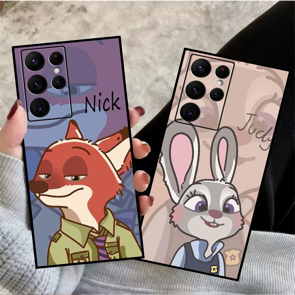 Ốp lưng SamSung S25 5G - S25 Plus (S25+) - S25 Ultra 5G in hình cặp Đôi Thỏ Cáo Zootopia Fox Bunny H