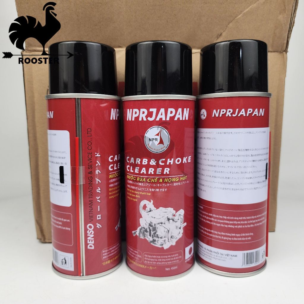 (450ml) Xịt chế, dung dịch tẩy rửa chế hòa khí, nước rửa chế, họng hút (1 thùng 12 chai)