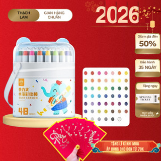  Màu Sáp Lụa Cao Cấp LK1138 – Bộ 12–48 Màu Chủ Đề Tết – Tô Vẽ Trang Trí Tết Làm Lì Xì Handmade 