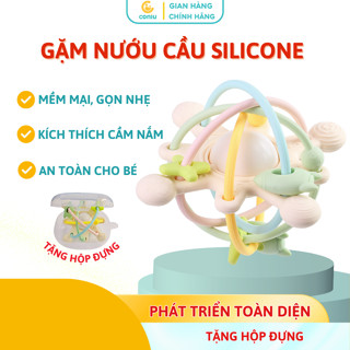 Gặm Nướu Cầu Silicone Coniu  Siêu Mềm Mại Có Trục Xoay, Âm Thanh Giúp Tăng Khả Năng Cầm Nắm Cho Bé.