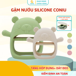 Gặm Nướu Silicone Coniu Cho Bé Siêu Mềm Giúp Giảm Ngứa Nướu An Toàn Cho Bé (Có Hộp Đựng)