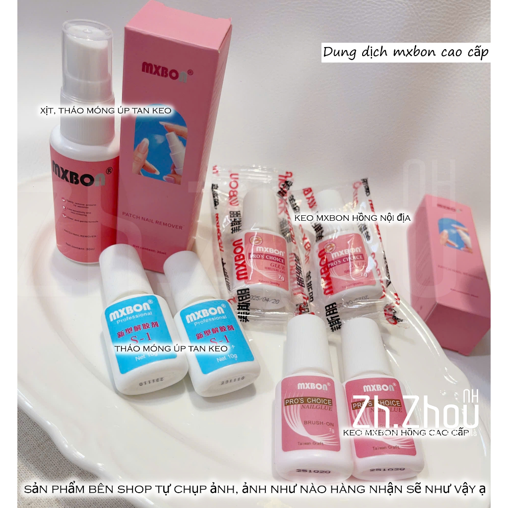 keo mxbon cao cấp, keo mxbon hồng, mxbon xanh nhanh khô, tháo keo mxbon