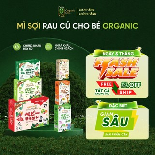  Mì Sợi Rau Củ Hữu Cơ Cho Bé Ăn Dặm ORGANIC LIFE MenNoSatto 200g Nhiều Vị Dễ Chế Biến 