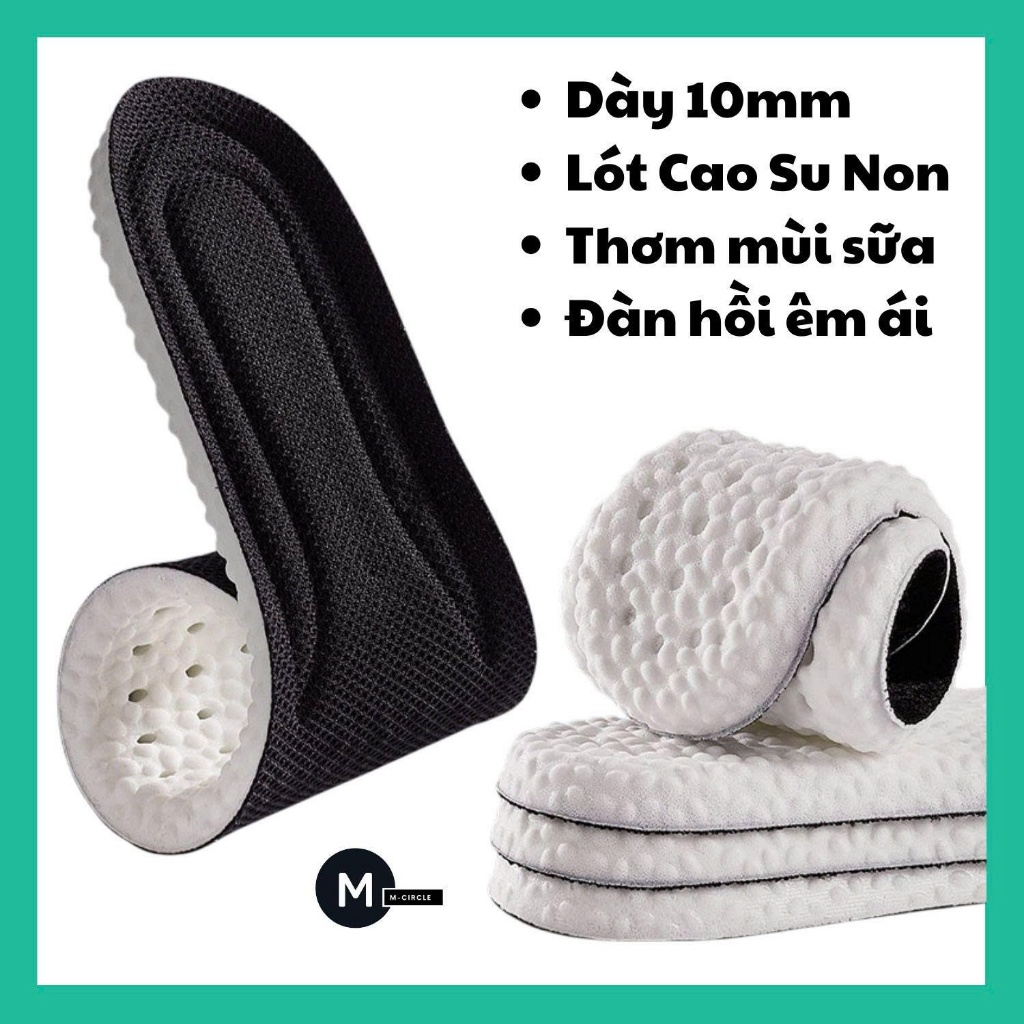 (LOẠI TỐT CỰC ÊM) Lót Giày Cao Su Non thể thao Ultra boost mềm mại - êm ái - chống sốc