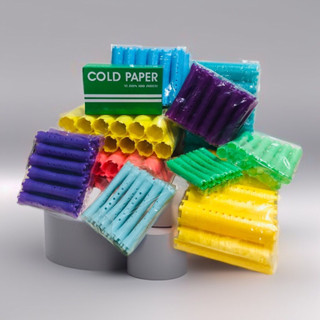  Bịch 12 cây Ống lô uốn tóc Xương uốn tóc lạnh nhiều size  Giao màu ngẫu nhiên  