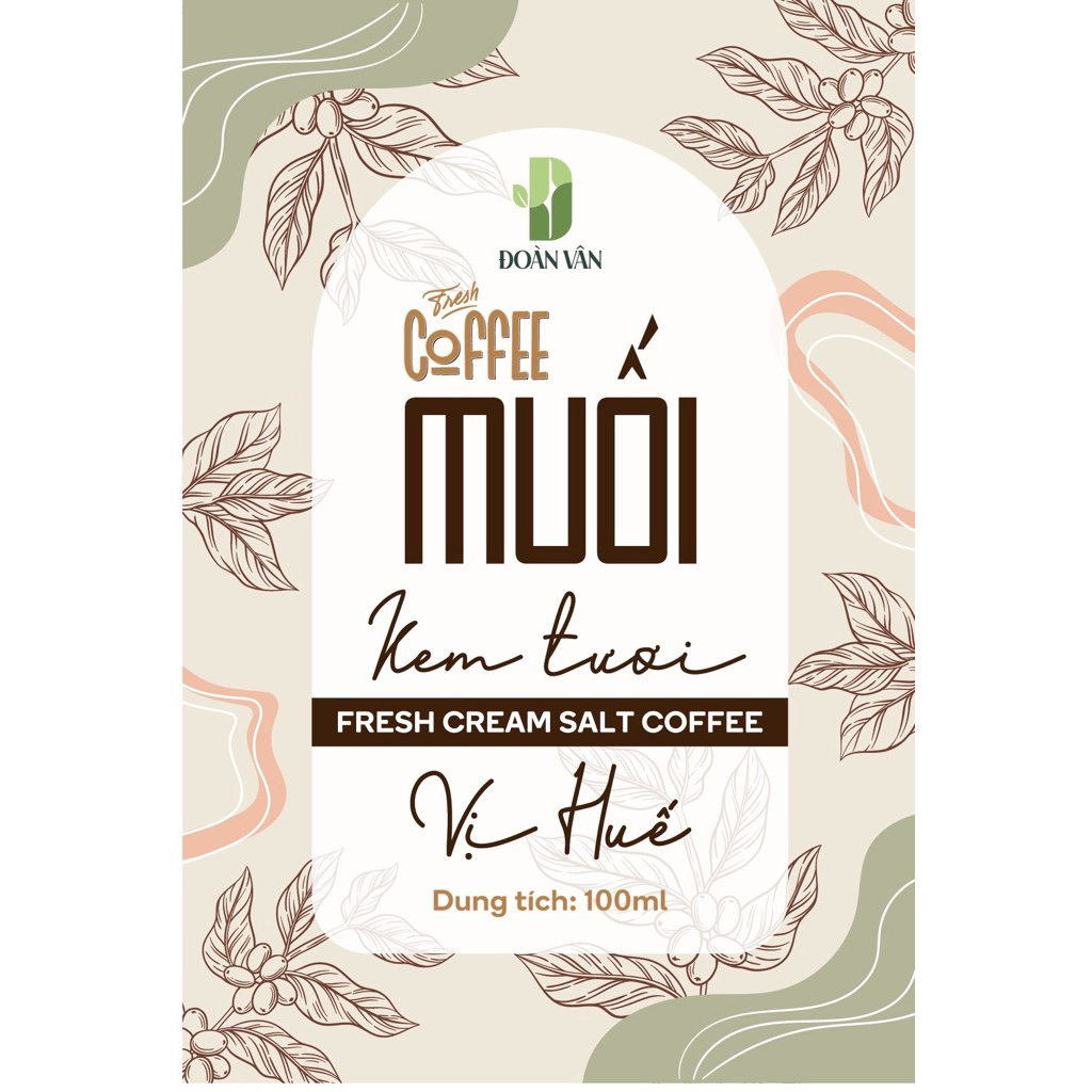 Cafe Muối Kem Tươi Vị Huế túi 100ml