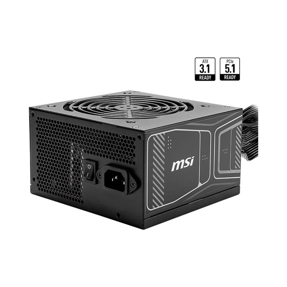 NNguồn máy tính MSI MAG A850GN ATX 3.1 PCIe 5.1 850W 80 Plus Gold MAG-A850GN-PCIE5