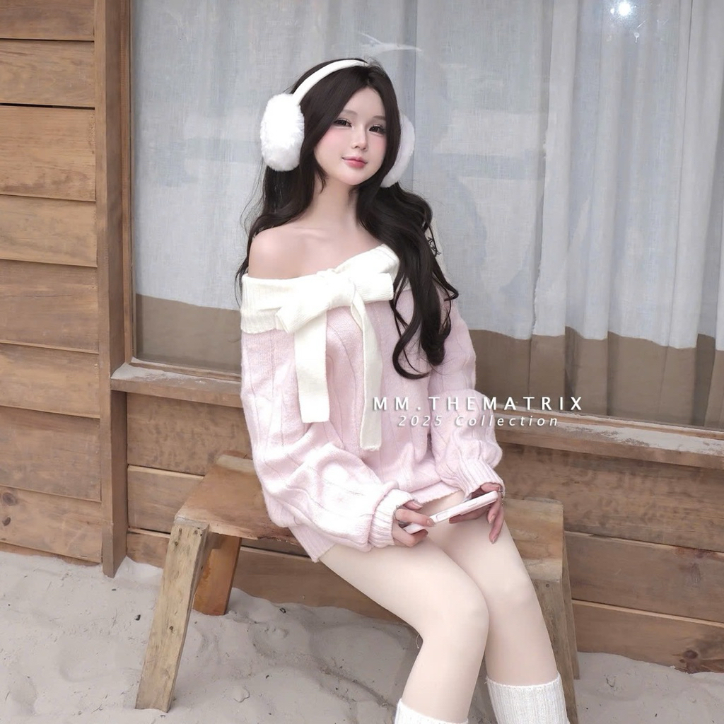 (HÀNG LOẠI 1) Hannie Dress - Váy len trễ vai body by Thematrix (ảnh thật tự chụp) | BigBuy360 - bigbuy360.vn