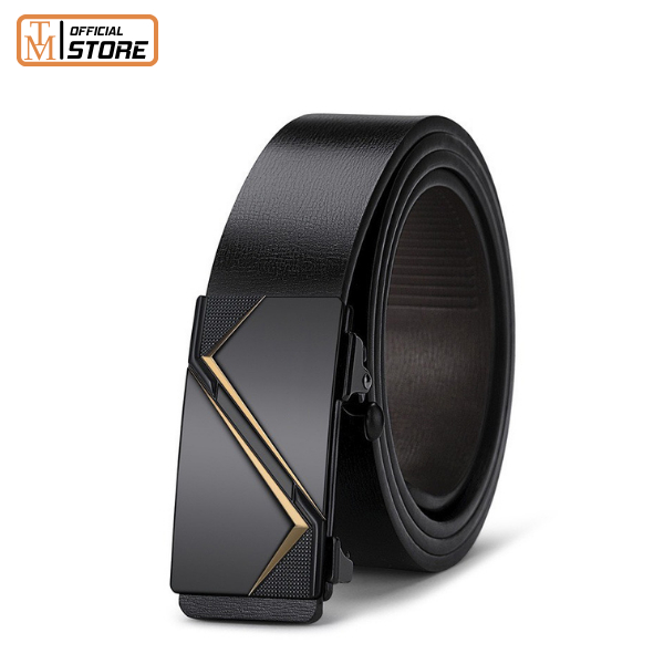 Thắt lưng nam da cao cấp khóa kim loại tự động không gỉ, dây luồn trong TL70