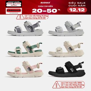  Giày sandal Buenas 2856 ENTERNAL nam nữ nhẹ êm - dép quai hậu 2 quai ngang học sinh đi học 