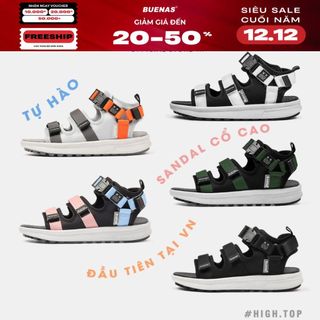   TĂNG 1 SIZE  Giày sandal Buenas 3979 CỔ CAO dép quai hậu cổ cao nam nữ unisex đi học quai ngang 