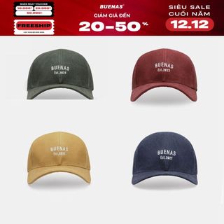  Mũ lưỡi trai BNL05 vải wash form unisex nam nữ local brand - nón kết thêu chữ BUENAS 