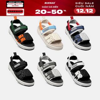   MẪU MỚI  Giày sandal Buenas CAMPUS 7947 - dép quai hậu nam nữ unisex đi học 2 quai ngang thời trang 