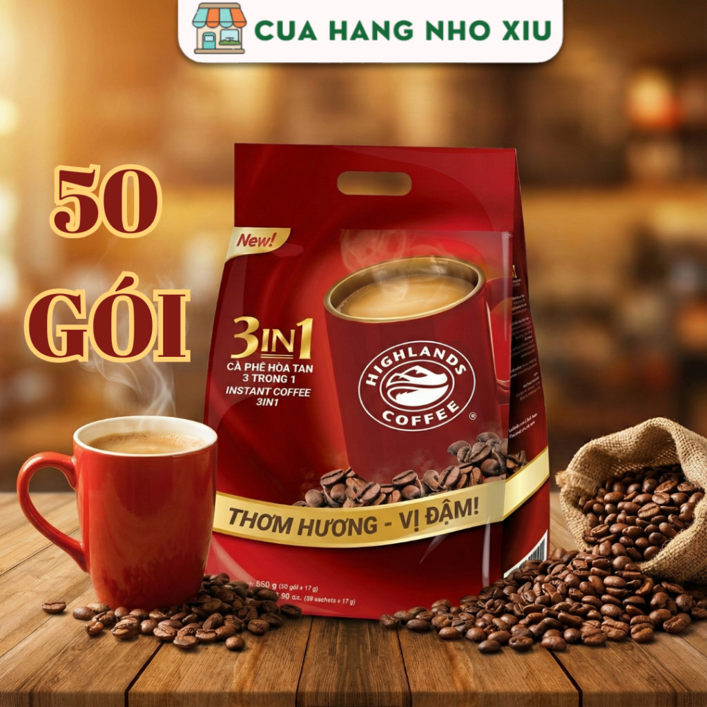 Cà Phê Sữa Highlands Coffee 50 Gói