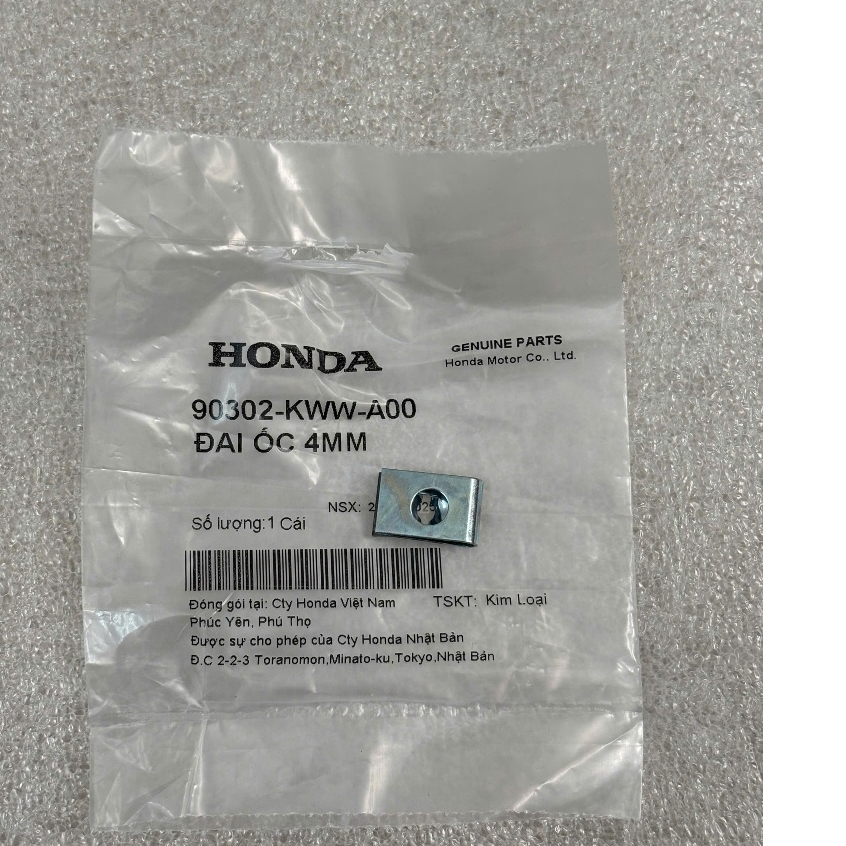 kẹp bắt dàn áo 4 ly xoắn xe ab 110-125 click vario sh pcx lead sh mode vision 90302KWWA00