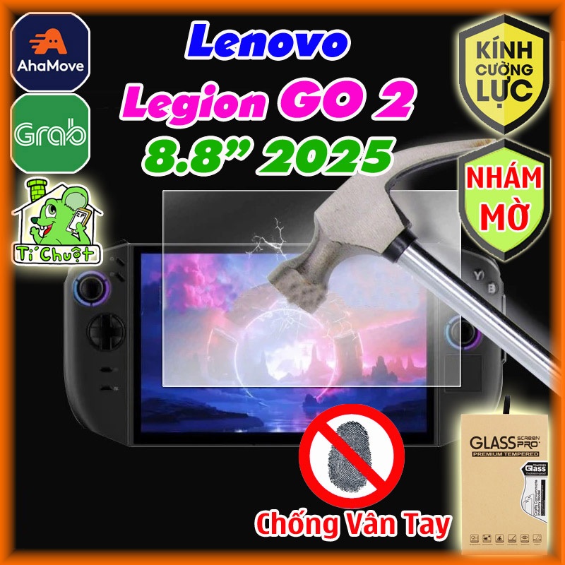 [Nhám Chống Vân Tay] Kính CL Máy Game Lenovo LEGION GO 2 8.8" 2025 Cường Lực Nhám MỜ 9H