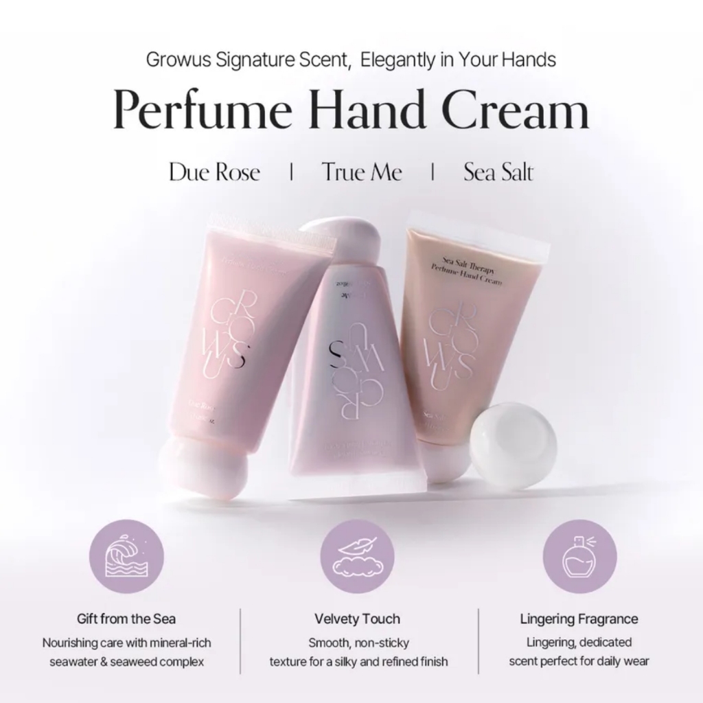 Kem dưỡng tay hương nước hoa GROWUS - Damage Therapy Perfume Hand Cream 50ml