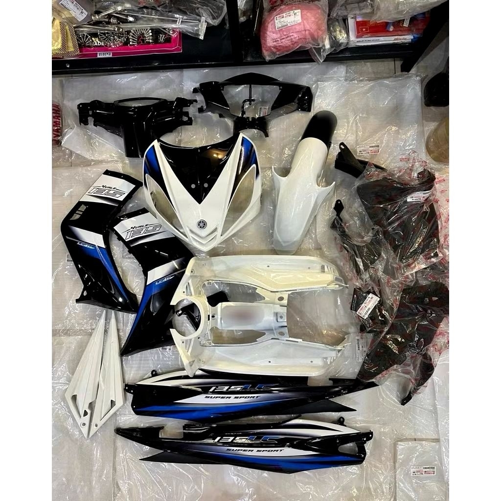 Dàn áo Yamaha Exciter 2006 - 2010 Trắng Đen tặng kèm tem úp LC135