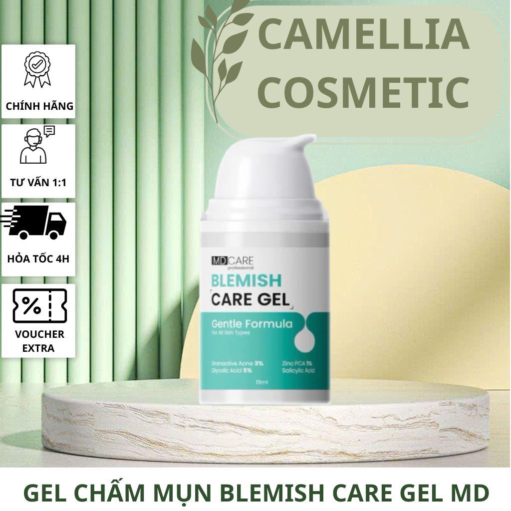 [ĐẠI LÝ CHÍNH HÃNG] Gel Chấm Mụn MD Care Blemish Care Gel 15ml