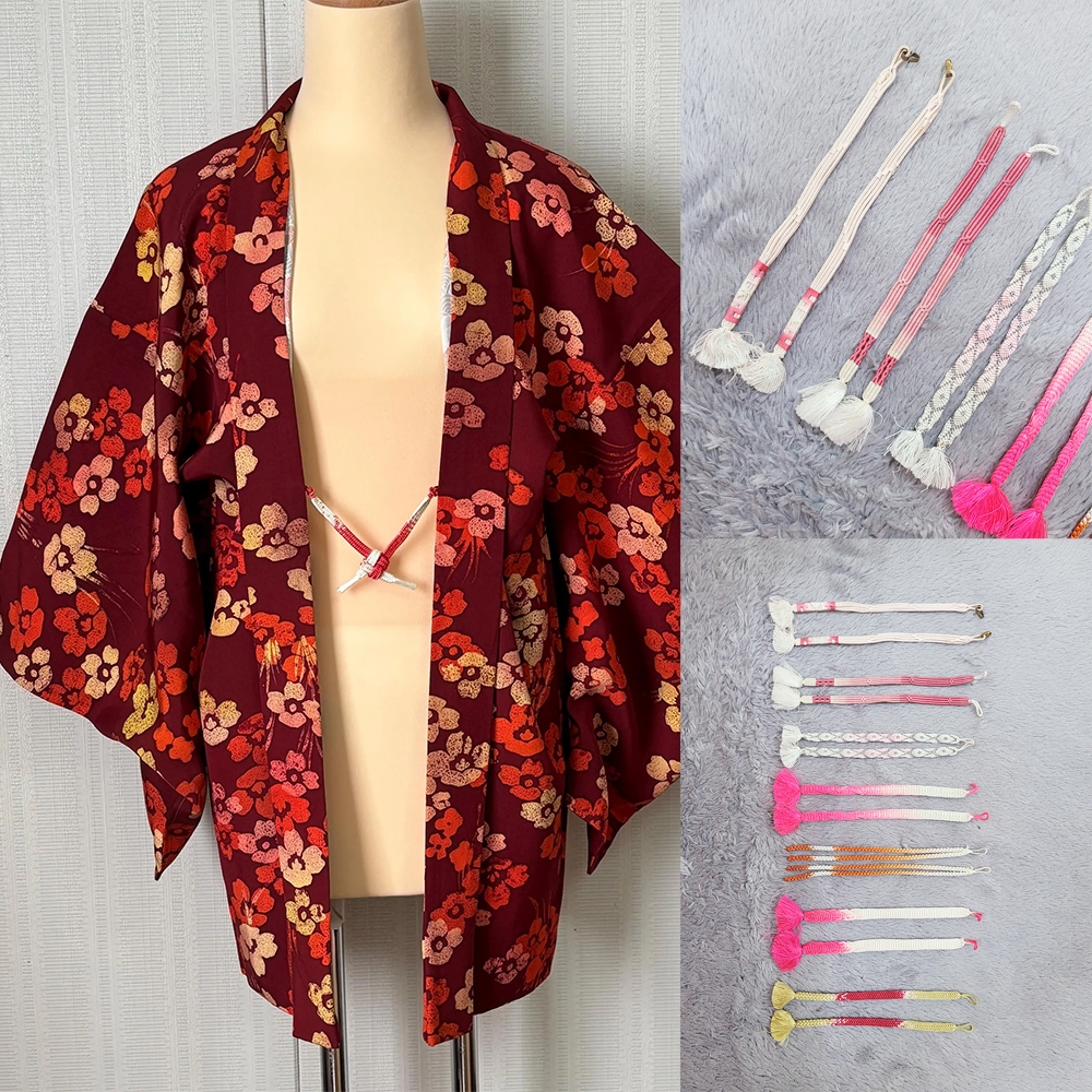 Phụ kiện truyền thống Nhật Bản■ Haori himo lụa nhiều mẫu dành cho haori