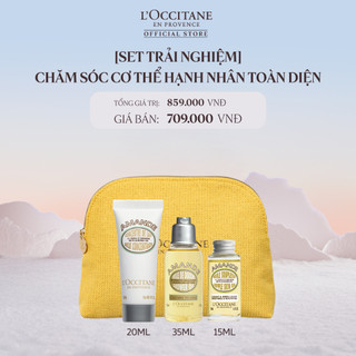   Set Trải Nghiệm  Chăm Sóc Cơ Thể Hạnh Nhân Toàn Diện Full Routine L'Occitane 
