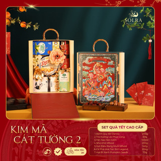  Hộp Quà Tết 2026 Solragift 11  Món Kim Mã Cát Tường 2 Set Quà Sang Trọn  Phù Hợp Biếu Tặng Gia Đình 