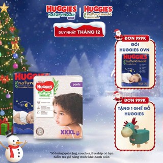  Bỉm Tả dán quần cao cấp HUGGIES PLATINUM NATURE MADE bông hữu cơ đủ size 