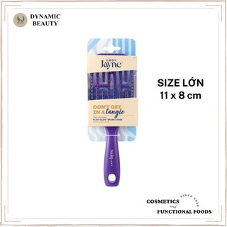 [Lược Lớn] Lược chải tóc gỡ rối và massage Lady jayne flexi glide detangling brush large size lớn 11x8cm