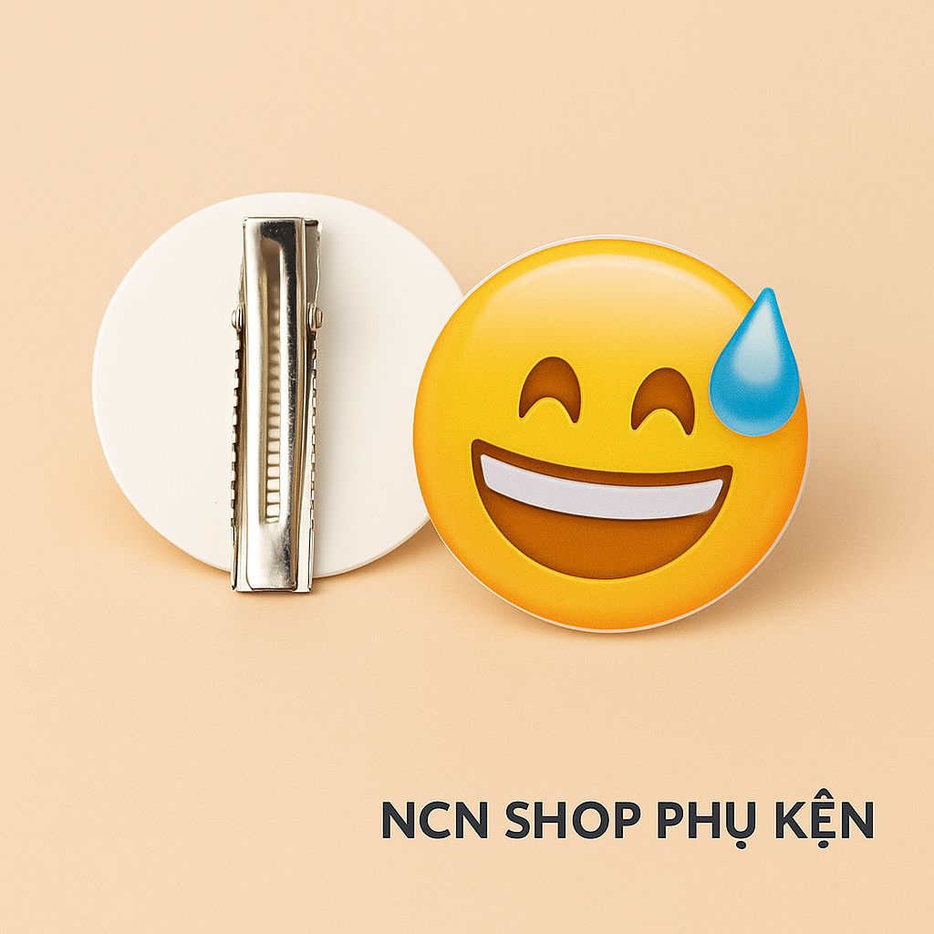 Kẹp Tóc Emoji Cute – Kẹp Tóc Nữ Hình Mặt Cười – Phụ Kiện NCN Shop.