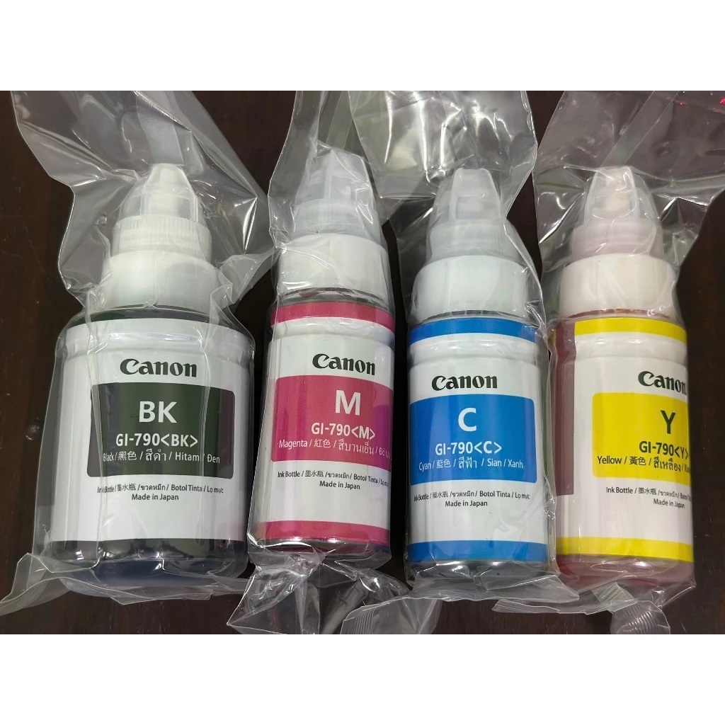 ☘️ Mực in phun Canonn G1000, G1010, G2010, G3010, G2000, G3000 4 màu BK-Y-M-C (GL-790) bóc máy