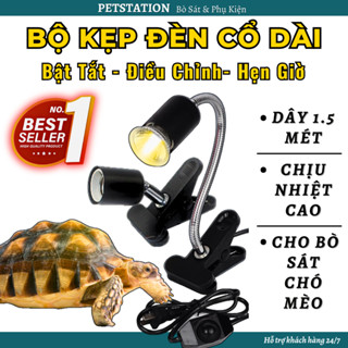  Kẹp Đèn Đuôi Sứ Chịu Nhiệt PETSTATION – Dùng Cho Đèn Sưởi Ấm Bò Sát Rùa Chim Chó Mèo 