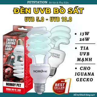  Đèn UVB Cho Bò Sát NOMOY PET 13W 26W Đèn UVB Rùa Cảnh Iguana Trăn Rắn Chính Hãng 