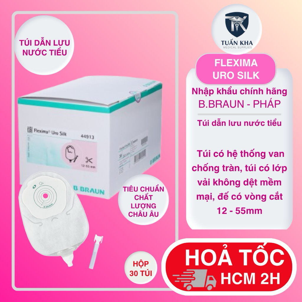 TÚI DẪN NƯỚC TIỂU - FLEXIMA URO SILK - BBRAUN - LẺ MIẾNG