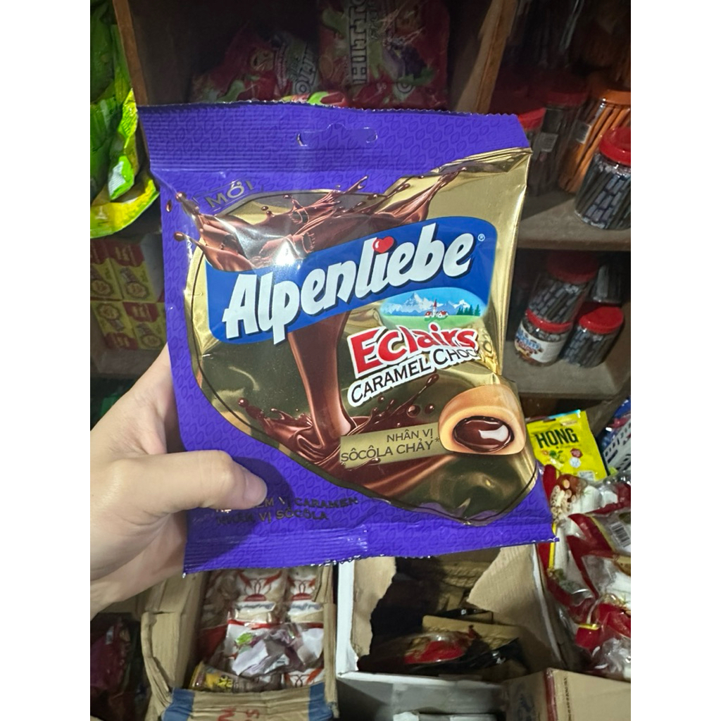 Kẹo Alpenliebe có nhân socola chảy , kẹo ngậm socola