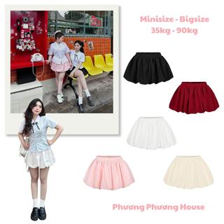  Chân Váy Bí Xoè 2 Lớp Minisize Bigsize Có Quần Bảo Hộ Phương Phương House Nữ Women Top CV04 
