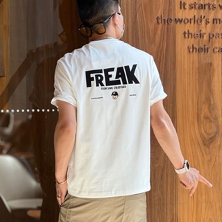  Áo thun Brand Adamtino In Hình FREAK sau lưng & Logo Nhỏ Trước Ngực - Vibe Streetwear  2615  