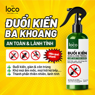 Bình xịt Kiến Gián Côn Trùng Sinh Học The Loco, Đuổi Côn Trùng Hiệu Quả, An Toàn Cho Sức Khỏe