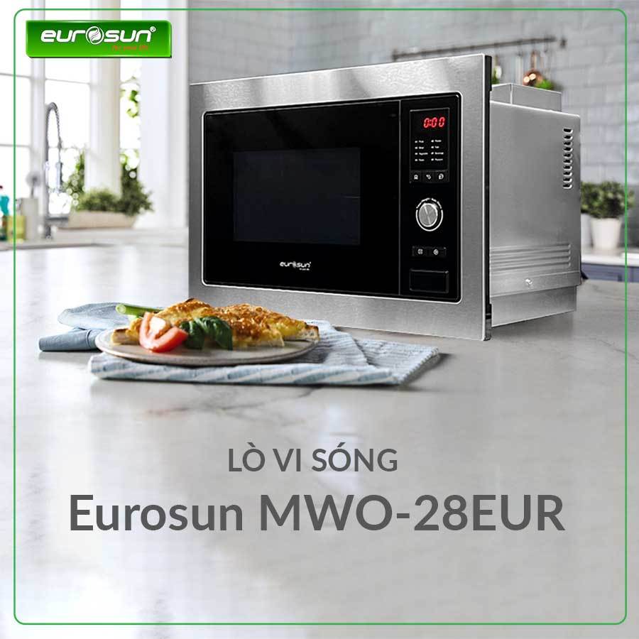 [EUROSUN] LÒ VI SÓNG & LÒ NƯỚNG EUROSUN MWO-28EUR 2IN1 Âm tủ- Hàng chính hãng