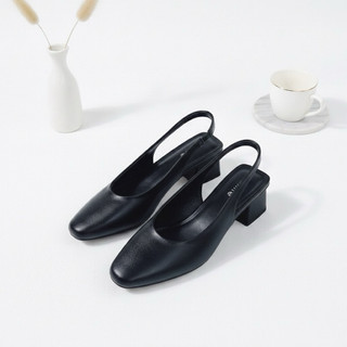 Slingback bít mũi gót vuông 5p - 2022