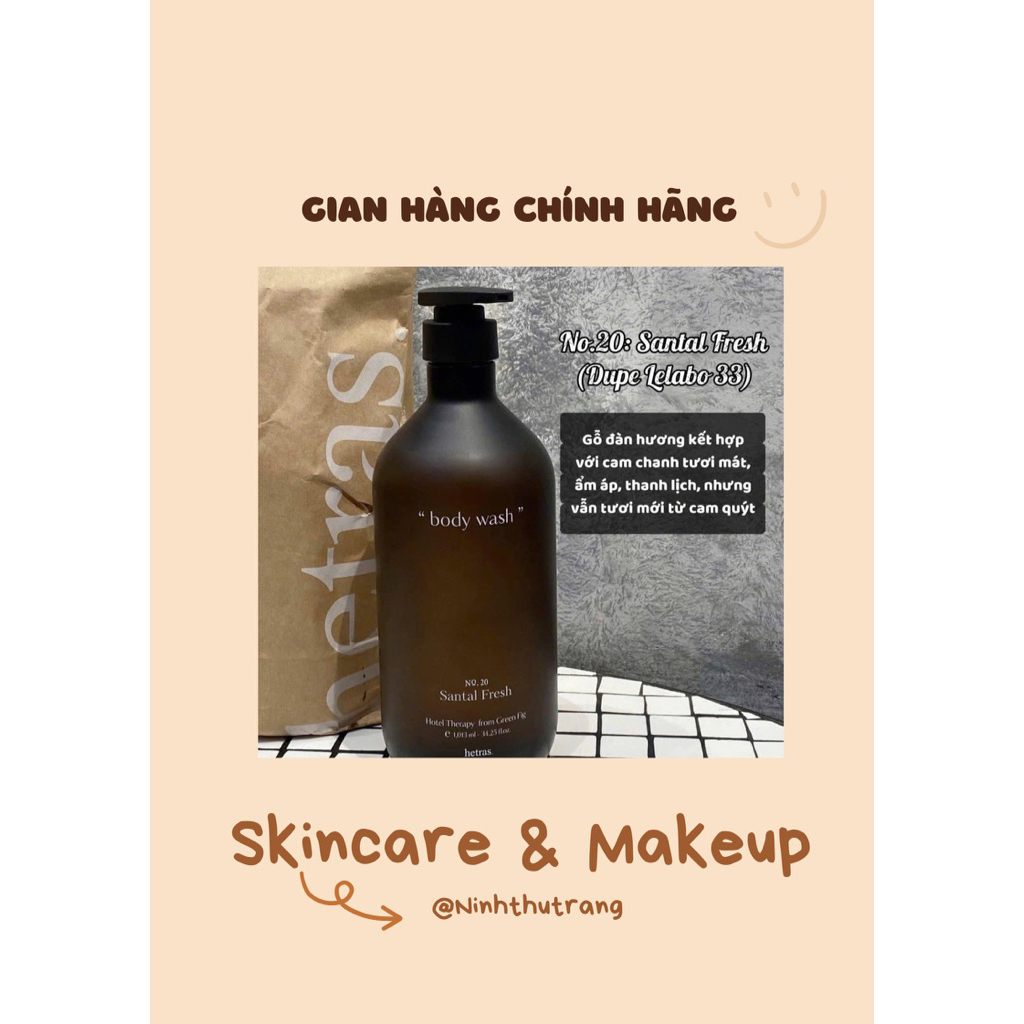 Sữa tắm HETRAS BODY WASH 1013Ml