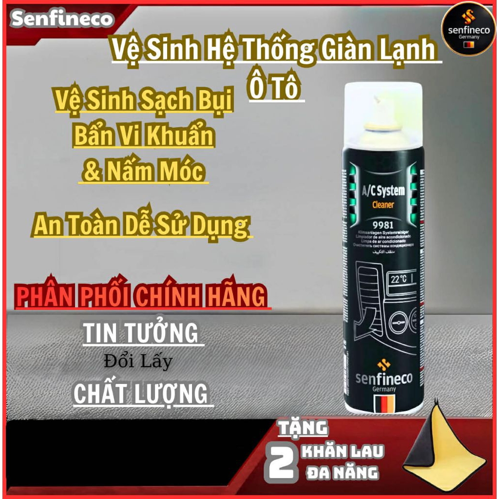 Vệ Sinh Hệ Thống Giàn Lạnh Ô Tô - Senfineco Germany 9981