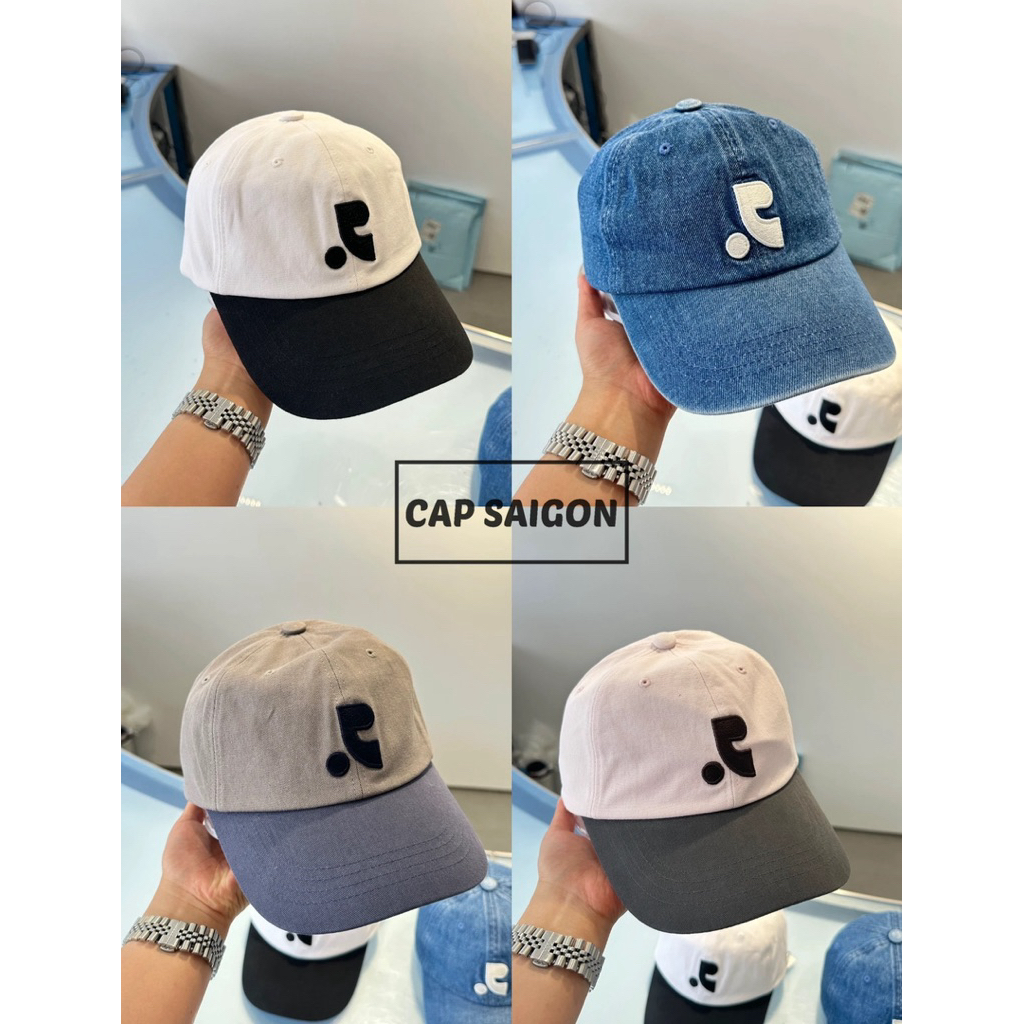 Mũ lưỡi trai phom mềm CAPSAIGON thêu RREST phối màu basic trendy unisex nam nữ chất kaki thoáng mát