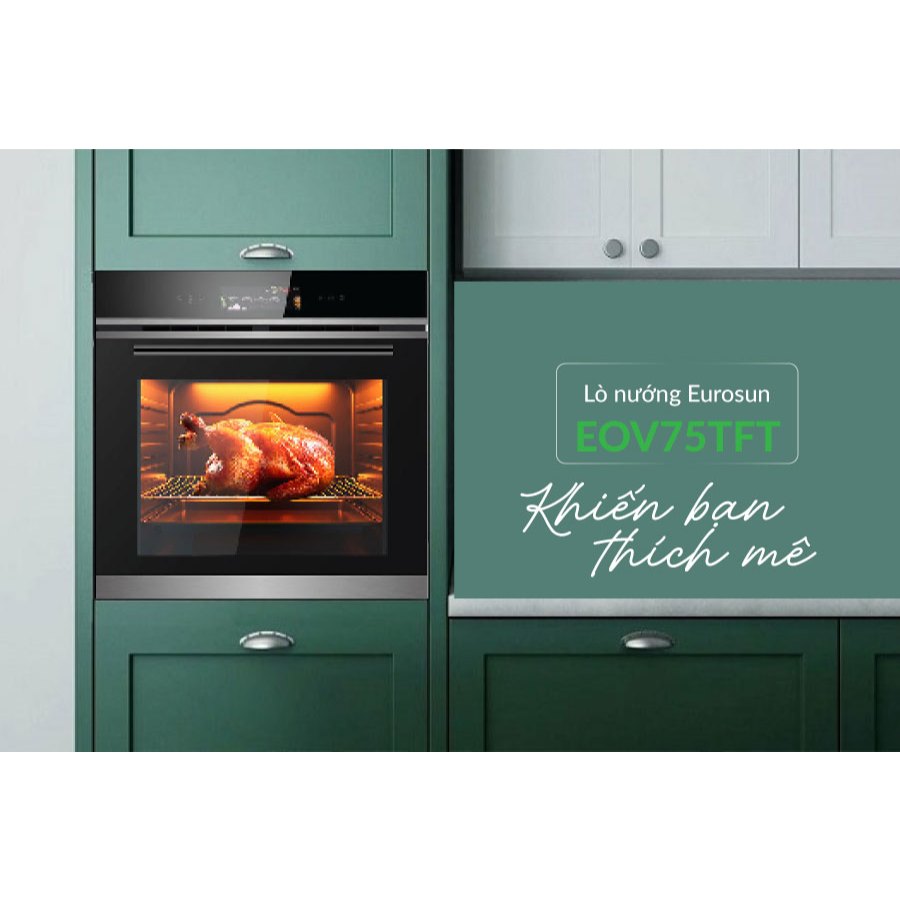 [EUROSUN] LÒ NƯỚNG ÂM TỦ EUROSUN EOV75TFT 78L- Hàng cao cấp chính hãng