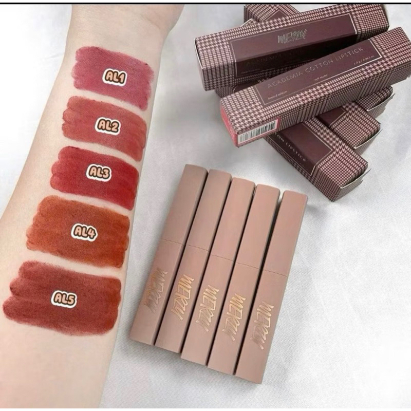 [ Chính Hãng] Son lì Merzy Academia Cotton Lipstick - A1/A4/A5 | Mịn như nhung, lâu trôi, tôn da cực