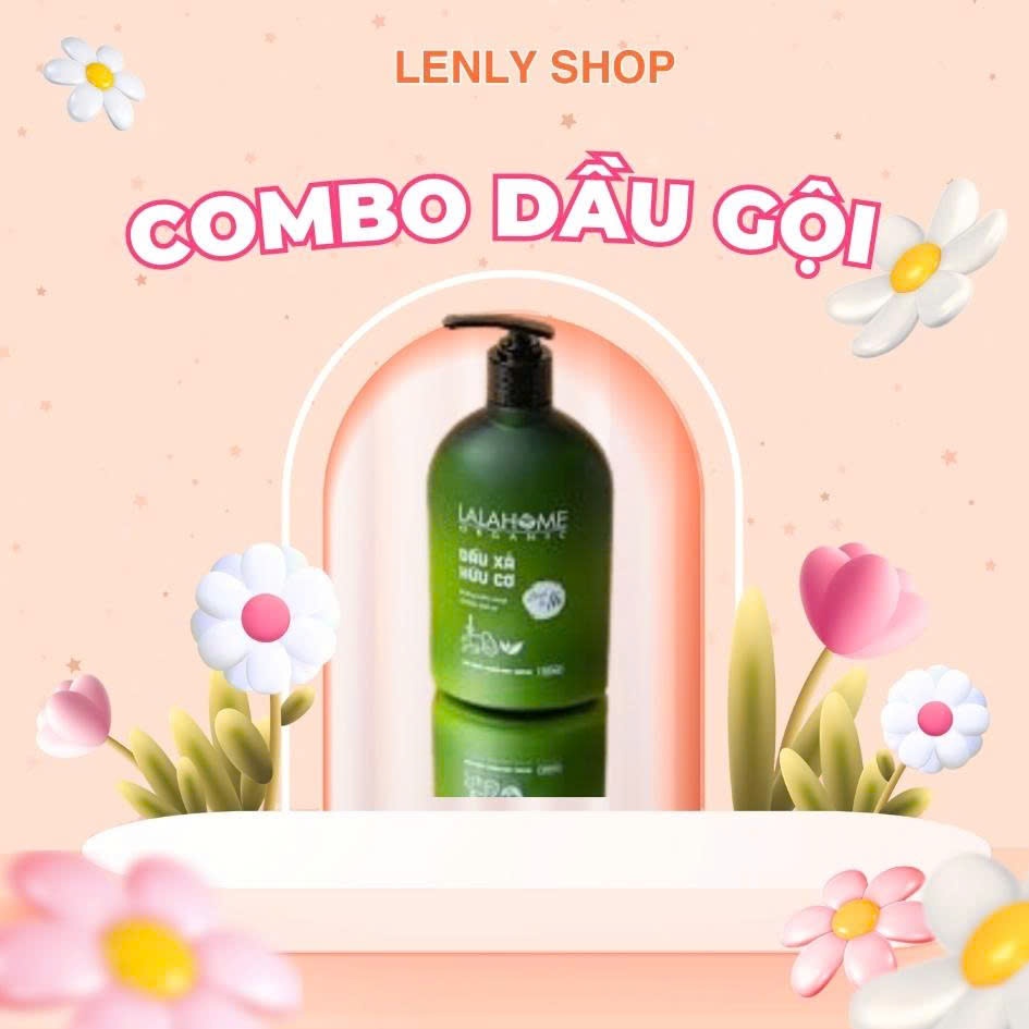 Dầu gội thảo dược LALAHOME ORGANIC - Dung tích 500ml, ngăn ngừa gàu, rụng, giúp tóc chắc khỏe