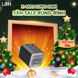  Sạc ANKER 511 Nano 30W 1 cổng USB-C PiQ 3.0 tương thích PD - A2147 - Hỗ trợ sạc nhanh 30W cho iPhone 13 trở lên - LAMINO 
