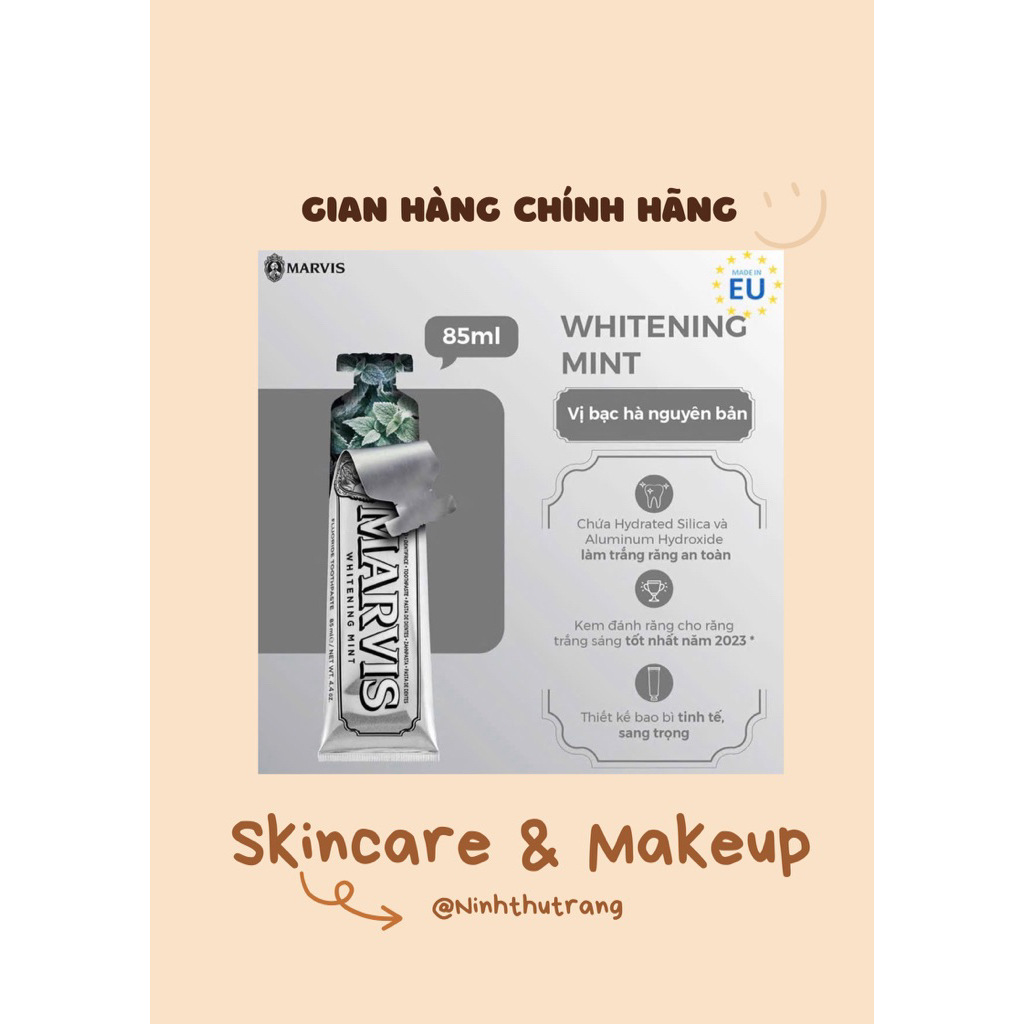 KEM ĐÁNH RĂNG MARVIS Whitening Mint