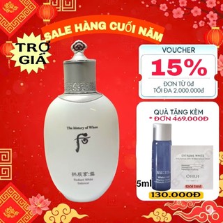    Siêu Sale   nước hoa hồng trắng da whoo mờ thâm sạm da whoo Whitening Skin Balance 150ml 
